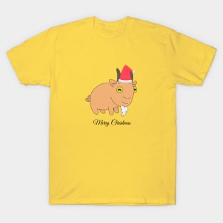 Baby Goat Merry Christmas T-Shirt